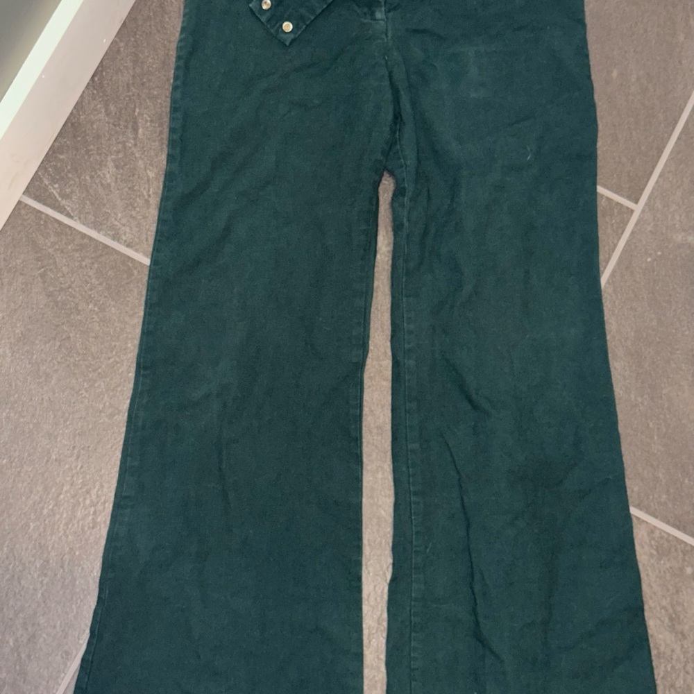 4/$20 Dark Green Wide-Leg Pants